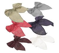 Warmhm 6 Pezzi Fermagli per Eleganti Bows Oversize per Accessori Vintage per Matrimonio e Speciali Classici e Delicati e Resilienti
