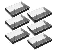 Warmhm 6 Pezzi Scatola Portacassette Trasparente, Custodia per Audiocassette Standard in Plastica Ps, Visibilità Chiara, Protegge da Graffi e Polvere, per Casa e Viaggio