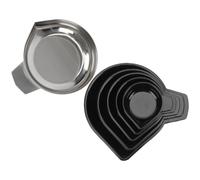 Warmhm 6 Vassoi per Bilancia Elettronica in Acciaio Inox Resistente, Piatti di Pesatura Riutilizzabili per Gioielli e Cucina, Accessori per Bilance Digitali Adatti a Uso Domestico