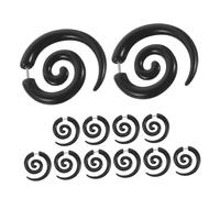 Warmhm 6paia Orecchini a Spirito a Forma Di Lumaca in Acciaio Inossidabile Orecchini Asimmetrici Per Dilatazione Auricolare Accessori Per Gioielli