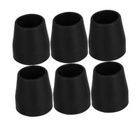 Warmhm 6pezzi Gomma Antiscivolo Robusta Piedini di Ricambio per Bastoncini da Trekking e Passeggio Protezione in Gomma Inserti in Acciaio Inox