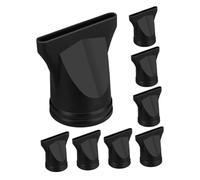 Warmhm 8 Pezzi Beccucci per Phon in Plastica Neri Accessori per Asciugacapelli Concentratore Stretto per Styling Versatile e Maggiore Efficienza di Asciugatura nel Salone