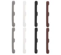 Warmhm 8 Pezzi Gommini Antiscivolo per Occhiali in Silicone Morbido Copri Stecche per Tempie Accessori Protettivi per Montature Facili da Installare Colori Misti Bianco Grigio Nero