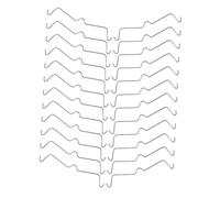Warmhm 80 pezzi Ganci Metallo per Pannello con Fissaggio Sicuro Resistente e Stabile per Organizzazione Garage Laboratorio e Ripostiglio