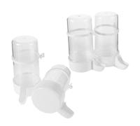 Warmhm Abbeveratoio Automatico da 240ml 4 Pezzi per Quaglie e Pulcini in Plastica Base Stabile , Facile Accesso All'acqua Pulita e Compatibilità Versatile per Allevatori di Pollame