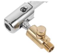 Warmhm Adattatore per Pompa Aria con Connettore Tubo in Rame e Acciaio Inossidabile Ugello Auto-bloccante per Gonfiaggio Pneumatici Portatile e Resistente per Compressori e Pompe