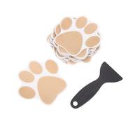 Warmhm Adesivi Antiscivolo per Vasca con Impronta di Cane Oro con Raschietto Adesivi Sicurezza Bagno Antiscivolo Superficie Liscia per Casa