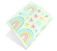 Warmhm Adesivi Luminosi Notturni a Forma di Stella Fosforescente Decorazione Autoadesiva Rimovibile per Camera da Letto Etichette Murali Arcobaleno per Cameretta e Sala Giochi