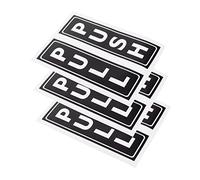 Warmhm Adesivo Push Pull per Porte Set 6 Adesivi Creativi per Segnalazione Adesivi Autoadesivi per Porte a Trazione e Facile Rimozione e Riutilizzo