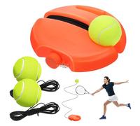 Warmhm Allenatore Tennis Rimbalzo Corda Elastica e Base Plastica Arancia | Allenamentodividuale, Pratica Indoor o Giardino, Adatto AI Principianti, Aiuta a Esercitarsi Ovunque