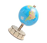 Warmhm Assistenza didattica in legno in globo piccolo globo di colorazione del globo mappa del mondo gadget per la casa globo terrestre giocattoli del globo Di legno Colorato