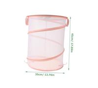 Warmhm Bacinella Pieghevole Portabiancheria in Rete Traspirante con Manici Contenitore per Giochi e Vestiti Organizer Spazioso e Resistente