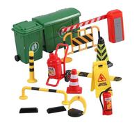 Warmhm Barriera in Miniatura per Bambini Set 15 Strumenti Didattici per Insegnare i Stradali Sicurezza nei Giocattoli per Scene
