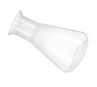 Warmhm Bicchiere Graduato in Plastica Trasparente con Bocca e Forma Contenitore Chimico Sicuro per Laboratorio e Scienze Misurazione Precisa e Facile Pulizia