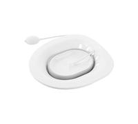 Warmhm Bidet Plastica senza Squat per Donne Incinte, Lavandino Curvo per Lavaggio Fianchi Post-parto, Supporto per Wc Ovale e Allungato, Accessorio Igienico per Anziani e Puerperio,