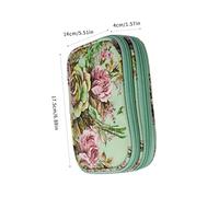 Warmhm Borsa Organizer per Uncinetto e Ferri da Lavoro Design Floreale capacità Perfetta per Knitting e Crochet Compatta e Funzionale per Hobby Creativi