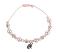 Warmhm braccialetto di unicorno Perline squisito braccialetto da donna Ciondolo braccialetto di fascino dell'unicorno Carino delicato braccialetto da donna bracciali carini lega