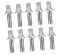 Warmhm Bulloni Per Chiave a Tamburo M6x15mm Set Da 10 Pezzi in Ferro Placcato Accessori Per Percussioni Viti Rullante Compatibili Con Albero Per Batteristi Professionisti e Amatoriali
