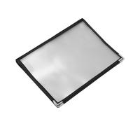 Warmhm Cartella Menu Ristorante Trasparente in PVC con Rilegatura Rapida Pagine Facciate Protettore Resistenti Strappo Copertina Elegante in Pelle PU per Bar