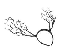 Warmhm Cerchietto per Chioma a Forma di Corna di Strega Blu in Plastica e Resina per Halloween e Feste Decorazione Chioma Originale e Comoda