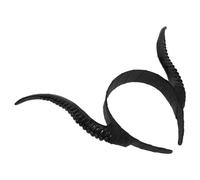 Warmhm Cerchietto Per Con Corno Di Halloween Cerchietto Per Gotico Copricapo Con Corno Da Diavolo Nero Accessori Per Da Cosplay Per Halloween