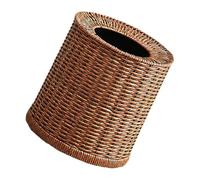Warmhm Cestino Per Rifiuti in Rattan Da Con Secchio in Plastica Rimovibile Adatto Per Bagno Camera Da e Ufficio