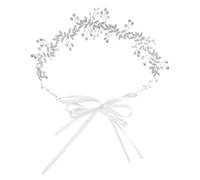 Warmhm Cintura da Sposa Perle e per Damigella d'Onore Accessorio Elegante per Abiti da Cerimonia e Ricordo Speciale Taglia Unica Argento