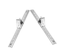 Warmhm Clip e Staffe in Acciaio Inox Per Ripiano Frigorifero 20 Cm, Barre Di Supporto Regolabili Per Ripiani Congelatore e Armadi Refrigerati, Kit 2 Pezzi Per Installazione Rapida e Compatibilità