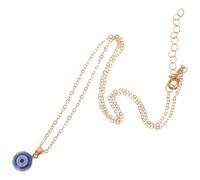Warmhm Collana Amuleto Ciondolo Occhio Azzurro Turco, Collana Protezione Turca Malocchio, Gioiello Donna Elegante per Uso Quotidiano e Regalo