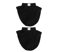 Warmhm Colletto Finto Staccabile da Prete Unisex 2 Pezzi Colletto Finto per Camicia Traspirante Nero con Inserti Rigidi Accessorio per Costumi e Abiti Clericali Girocollo Decorativo