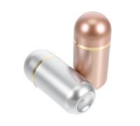 Warmhm Contenitore per Pillole da Viaggio 10 Ml, Set 2 Bottiglie in Plastica Sigillate Portapillole Portatile Compatto per Farmaci e Piccoli Oggetti, Organizer Medicinale per Casa,