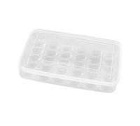 Warmhm Contenitore Uova Frigo Plastica Scomparti Grande Capacità con Coperchio Trasparente Scatola Salvaspazio per Conservazione Sicura e Protezione Fragile