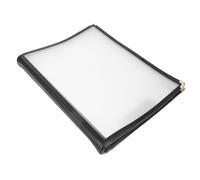 Warmhm Copertina Trasparente per Menu in PVC Protettore Porta Prezzi e Ordini Cartella Portamenu Resistente e Facile da Design Salvaspazio con Pagine Sostituibili per Hotel e Bar