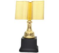 Warmhm Coppa di Lettura in Plastica Oro, Premio Compatto ed Eccellente per Competizioni di Lettura e Biblioteche, Design Squisito e Funzione Pratica