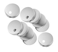 Warmhm Copricerniere per WC in Acciaio Resistente 55 MM Set da 10 Pezzi Tappi Copribulloni per Sedile WC Accessori per L’Arredo Bagno Fissaggio Stabile e Design Decorativo per Bagno