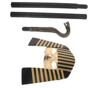 Warmhm Costume Egiziano con Maschera Regale Realistica e Scettro Decorativo Accessori Halloween e Carnevale per Travestimenti e Spettacoli Leggero e Confortevole per Feste e Cosplay