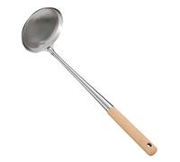 Warmhm Cucchiaio da Frittura Acciaio Inossidabile con Allungato Antiscottatura Utensile Leggero per Frittelle Pancake e Snack Design per Cucina Domestica e Ristoranti
