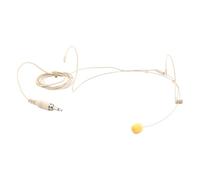 Warmhm Cuffie Aperte Con Microfono Mini Microfono Da Testa Beige Singolo Gancio Condensatore Per Lezioni Esibizioni Dal Insegnamento Riunione Connessione Cablata Stabile Compatibile Con