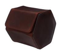 Warmhm Custodia da Viaggio per Orologio in Pelle Esagonale Organizer Singolo per Orologi da Uomo Custodia Protettiva per Viaggi e Conservazione