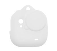 Warmhm Custodia in Silicone Morbida per Action Ultra Bianca Protezione Antigraffio e Antipolvere Copriobiettivo Rimovibile Custodia Portatile per Uso Esterno e Avventure All’Aperto
