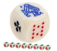 Warmhm da Poker Acrilici 16Mm Arrotondati Set 15 per Giochi da Tavolo e Feste Accessori per Giochi e Compleanni