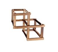 Warmhm Elegante Portabottiglie in Legno Supporto Pieghevole Per Riporre Bottiglie Di Vino Ideale Per Casa Bar Ristorante Per Amici