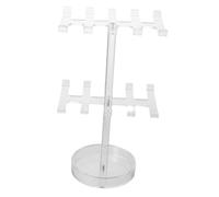 Warmhm Espositore in Acrilico Trasparente Organizer Resistente per Supporto Collane e Salvaspazio per Banconi e Vetrine