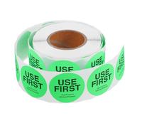 Warmhm Etichette Alimentari Adesive Rotonde Rimovibili Verde Fluorescente per Controllo Inventario e Conservazione Alimenti per Cucina e Ristorante Etichette Resistenti con Forte