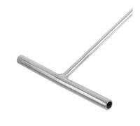 Warmhm Gancio per Tombino in Inox Resistente con T Ergonomico Strumento Multifunzione per Sollevare Coperchi Pozzetti Porte Avvolgibili e Tombini per Uso Professionale e Manutenzione