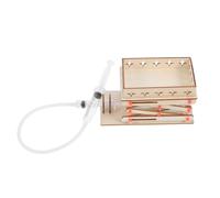 Warmhm Giocattolo Lab Jack Legno Portatile con Piattaforma Idraulica per Esperimenti Scientifici Kit Diy Educativo per Progetti Scolastici e Attività Creative