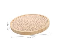 Warmhm Gioco Labirinto in Legno Sostenibile Puzzle Montessori Rotondo con Perline Mobili per Allenamento Logico e Sviluppo Spaziale Gioco Educativo per Bambine