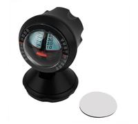 Warmhm Inclinometro Auto Digitale Regolabile Misuratore Angolo Pendenza Veicoli con Display Strumento Sicurezza Stradale per Auto e Moto Indicatore Slope Nero