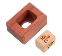 Warmhm Indicatore del Vento Mahjong in Legno Massello Rosso Accessorio per Gioco Cinese e Americano Design Tradizionale per Dealer Miglioramento Esperienza Partita Decorazione