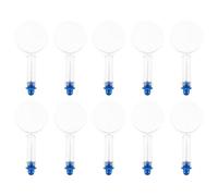 Warmhm Infilo Adatto per Cucito a Mano e Macchina Ago con Lente d'Ingrandimento in Plastica Blu Confezione da 10 Pezzi, Semplice e Pratico Strumento per Anziani